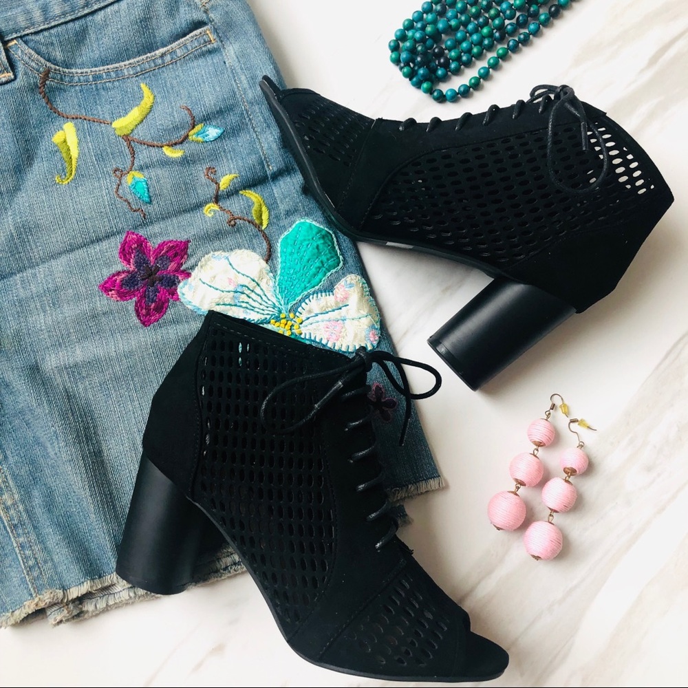 BUY 1, GET 1 FREE! Faux Suede Lace-Up Bootie
